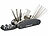 Semptec Urban Survival Technology 16in1-Fahrrad-Multitool-Werkzeug mit Reifen-Reparatur-Set und Tasche Semptec Urban Survival Technology 16in1-Fahrrad-Werkzeuge mit Reifen-Reparatur-Set