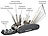 Semptec Urban Survival Technology 16in1-Fahrrad-Multitool-Werkzeug mit Reifen-Reparatur-Set und Tasche Semptec Urban Survival Technology 16in1-Fahrrad-Werkzeuge mit Reifen-Reparatur-Set