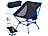 Faltstuhl: Semptec 2-er-Set Klappbarer Campingstuhl, 2 Sitzhöhen,extra-leicht, bis 120 kg