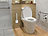BadeStern 4er-Set WC-Silikonbürsten mit atmungsaktivem Bürstenhalter, weiß/grau BadeStern