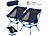 Strandstuhl: Semptec 2-er-Set Klappbarer Campingstuhl, 2 Sitzhöhen,extra-leicht, bis 120 kg