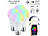 ZigBee LED RGBW: Luminea Home Control 4er-Set LED-Lampen E27, RGB-CCT, 9W, 806 Lumen, ZigBee-kompatibel