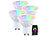 Luminea Home Control 4er-Set LED-Spots GU10, RGB-CCT, 4,8 W (ersetzt 35 W), für ZigBee Luminea Home Control
