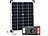 revolt Fensterbank-Solarkraftwerk: Powerstation mit 20-W-Modul, 88,8 Wh, 120W revolt Fensterbank-Solar-Kraftwerke: 230-Volt-Powerstation und Solarmodul