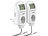Stecker-Thermostat: revolt 2er-Set digitale Steckdosen-Thermostate für Klimageräte, Sensor, 3680W