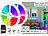 Alexa RGBIC LED Strips: Luminea Home Control 2er-Set WLAN-RGBIC-LED-Lichtstreifen, App, Sprach- & Soundsteuerung,5m