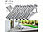 PV Halterung Wand: revolt 6er-Set verstellbare Aluminium-Solarpanel-Halterungen mit 28" / 71 cm