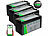 LiFePO4-Akku mit BMS: tka 4er-Set LiFePO4-Akkus mit 12 V, 150 Ah / 1.920 Wh, BMS, Display, App