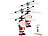 Simulus 2er Set Selbstfliegender Hubschrauber-Santa mit bunter LED-Beleuchtung Simulus 