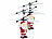 Simulus 2er Set Selbstfliegender Hubschrauber-Santa mit bunter LED-Beleuchtung Simulus Selbstfliegende Weihnachtsmänner