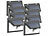 Luminea 8er-Set Solar-LED-Wandleuchten mit Bewegungs-Sensor, 350 lm, 7,2 Watt Luminea