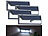 Luminea 4er-Set Solar-LED-Wandleuchten, Bewegungs-Sensor , 800 lm, 13,2 Watt Luminea Solar-LED-Wandlichter mit Nachtlicht-Funktion