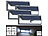 Luminea 4er-Set Solar-LED-Wandleuchten, Bewegungs-Sensor , 800 lm, 13,2 Watt Luminea Solar-LED-Wandlichter mit Nachtlicht-Funktion