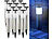 Lunartec 12er-Set elegante Edelstahl-Solar-LED-Wegeleuchten, mit Lichtsensor Lunartec LED-Solar-Wegeleuchten