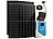 Solar-Hybrid-Inverter mit 12x 440-W-Solarmodulen, WLAN, Anschluss-Set DAH Solar