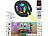 Luminea Home Control 2er-Set USB-RGB-IC-LED-Streifen, Bluetooth, App, Fernbedienung, 2 m Luminea Home Control