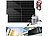 revolt Solar-Set: WLAN-Mikroinverter mit 2x 440-W-Solarmodul, TOPCon-Zellen revolt Solaranlagen-Set: Mikro-Inverter mit MPPT-Regler und Solarpanel