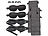 PEARL 4er-Set 3D-Schlafmasken mit Ohrstöpseln & Aufbewahrungstasche, schwarz PEARL Schlaf-Sets mit Masken, Ohrstöpseln, Taschen