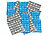 PEARL 16er-Set flexible Kühlkissen mit Kühlzellen, wiederverwendbar, 30x25cm PEARL Kühlkissen-Sets
