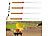 infactory 4er-Set Grillspieß & -Gabel mit Holzgriff, ausziehbar von 30 - 90 cm infactory Teleskop-Grillspieße