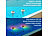 infactory 2er-Set Teich- & Poolthermometer, RGB-LEDs, LCD, Min./Max., IP68 infactory Solar-Poolthermometer mit RGB-LEDs