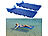 PEARL 2er-Set aufblasbare Wasser-Luftmatratzen, 155 x 76 cm, bis 80 kg PEARL Luftmatratzen