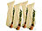 Royal Gardineer 4er-Set XL-Pflanzenabdeckungen als Winterschutz, 175 x 120 cm, 80 g/m² Royal Gardineer Kübelpflanzensäcke