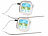 Rosenstein & Söhne 2er-Set Braten- & Ofenthermometer, Touch-Display, Timer, bis +250 °C Rosenstein & Söhne