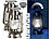 Lunartec 2er-Set helle Solar-LED-Sturmlampe, 200 lm, 3 W, warmweiß, bronze Lunartec LED-Sturmlaternen mit Solar-Betrieb