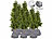 Royal Gardineer 12er-Set XL-Thermo-Topfschutz für Pflanzen, 70x65cm,Drainage,anthrazit Royal Gardineer Thermo-Topfschutze für Kübelpflanzen