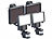 Luminea 2er-Set Solar-LED-Wand-Fluter für außen, mit PIR-Sensor, 12 W Luminea LED-Solar-Fluter mit Bewegungsmelder
