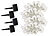 Lunartec 4er-Set Solar-LED-Lichterkette mit 20 LEDs in Glühbirnenform, 3,8 m Lunartec LED-Solar-Lichterketten in Glühbirnenform