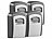Xcase 4er-Set Mini-Schlüssel-Safe zur Wandmontage, Zahlenschloss Xcase Mini-Schlüsselsafes mit Zahlenschloss zur Wandmontage