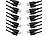 PEARL 10er-Set USB-2.0-Daten- & Ladekabel, USB-A auf Micro-USB, 80 cm PEARL Micro-USB-Kabel
