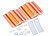 PEARL 200 Knicklichter in 6 Neon-Leuchtfarben, mit Steckverbindern, 20 cm PEARL Knicklichter