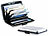Xcase 2er-Set edle RFID-Kartenetuis aus Aluminium, Schutz für 6 Chip-Karten Xcase RFID-Kartenetuis