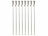 Carlo Milano Edelstahl-Gartenfackel "Amor" im 8er-Set, rostfrei, 280 ml, 110 cm Carlo Milano Edelstahl Gartenfackeln