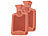 PEARL 2er-Set Wärmflasche, Größe M, rot, 0,5 Liter PEARL Wärmflaschen