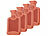 PEARL 4er-Set Wärmflaschen, Größe M, rot, 0,5 Liter PEARL Wärmflaschen 