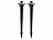 Luminea 2er Set Universal-Erdspieße für Wandfluter, 5 mm Gewinde-Durchmesser Luminea Universal-Erdspieße für Wandfluter 