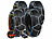 Lescars 2er-Set Schneeketten Größe L für Reifen 215/55 R16 u.v.m. Lescars Schneeketten