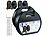 Lescars 2er-Set Schneeketten Größe L für Reifen 215/55 R16 u.v.m. Lescars Schneeketten