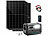 revolt On-Grid-Powerstation & Solar-Konverter, 3 Solarmodule & 5 m Solarkabel revolt 2in1-Hochleistungsakkus & On-Grid-Solar-Konverter mit WLAN, App & Solarmodulen