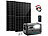 revolt On-Grid-Powerstation & Solar-Konverter, 3 Solarmodule & 5 m Solarkabel revolt 2in1-Hochleistungsakkus & On-Grid-Solar-Konverter mit WLAN, App & Solarmodulen