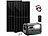 revolt On-Grid-Powerstation & Solar-Konverter, 2 Solarmodule & 5 m Solarkabel revolt 2in1-Hochleistungsakkus & On-Grid-Solar-Konverter mit WLAN, App & Solarmodulen
