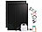 revolt Solaranglagen-Set: WLAN-Mikroinverter, 2x 215-W-Slim-Solarmodul, Kabel revolt Solaranlagen-Set: Mikro-Inverter mit MPPT-Regler und Solarpanel 