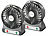 PEARL 2er-Set 2in1 Akku-Tisch-Ventilator mit LED-Leuchte, 1.300 mAh PEARL USB-Akku-Tischventilatoren mit LED-Leuchten