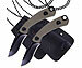 Semptec Urban Survival Technology 2er-Set Mini-Survival-Messer mit Schutzhülle inkl. Halskette Semptec Urban Survival Technology Mini-Survival-Messer mit Schutzhülle und Halskette