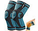 Speeron 2er-Set komprimierte Kniebandagen,Größe XL,mit Gel-Pads&Stabilisatoren Speeron Komprimierten Kniebandage mit Gel-Pads und Stabilisatoren 