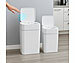 infactory 2er-Set Sensor-Mülleimer aus Kunstoff, 12 und 16 Liter infactory Kunststoff-Mülleimer mit Sensoren